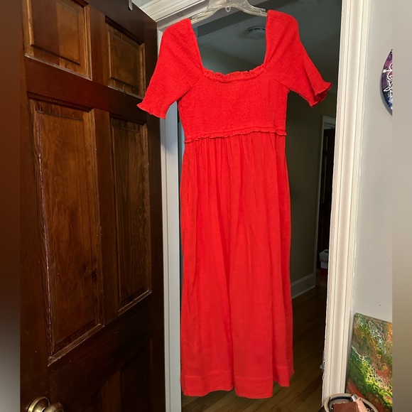 Free People Long Red Dress - Picture 2 of 6